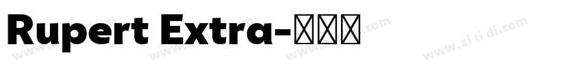 Rupert Extra字体转换